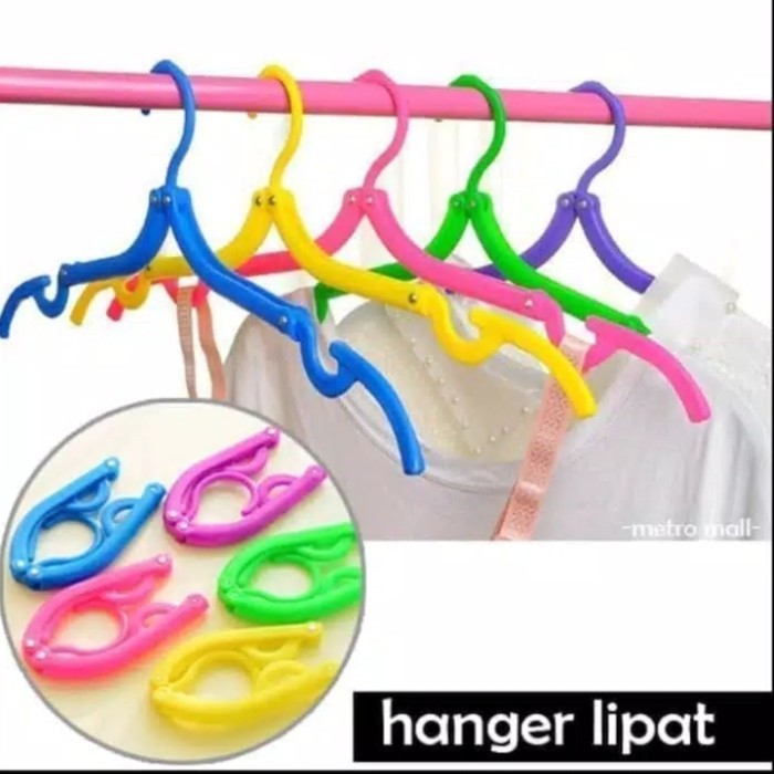 Hanger lipat portable Gantungan Jemuran Baju Travel Foldable