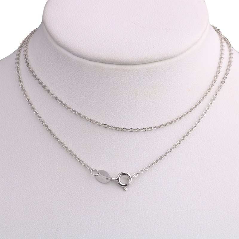 Kalung Rantai Sterling Silver 925 Panjang 1.2MM Anti Alergi Untuk Wanita