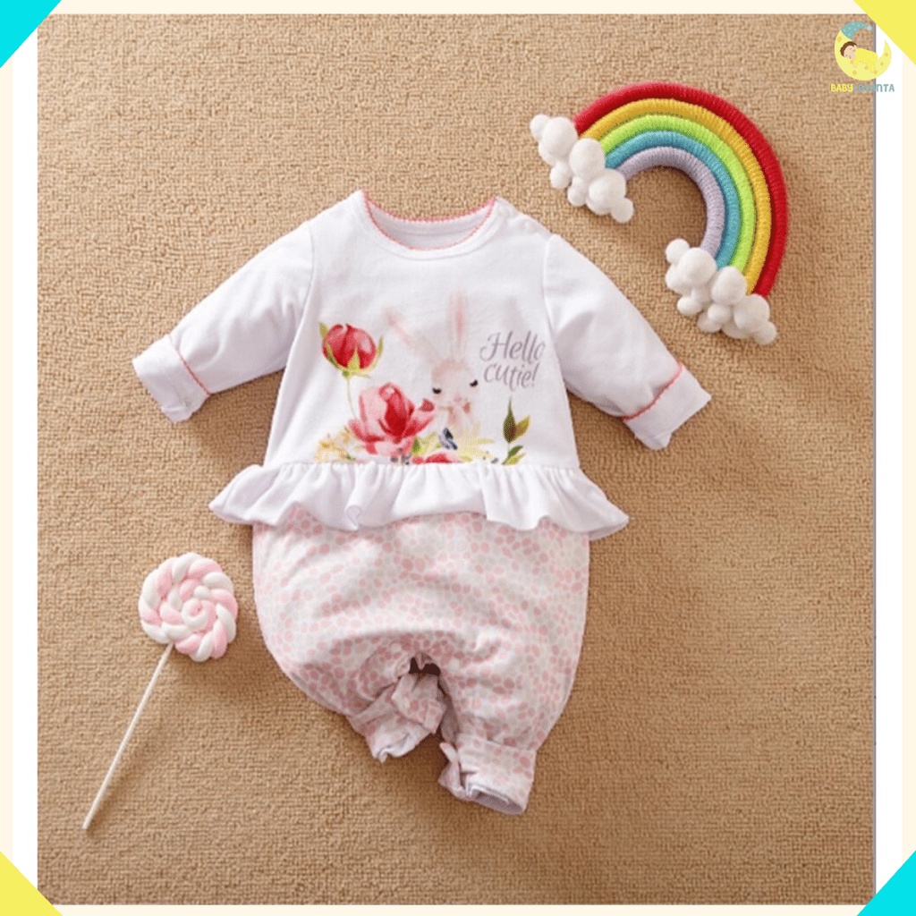 baju bayi perempuan Import motif Kelinci baju imlek bayi Perempuan jumper bayi