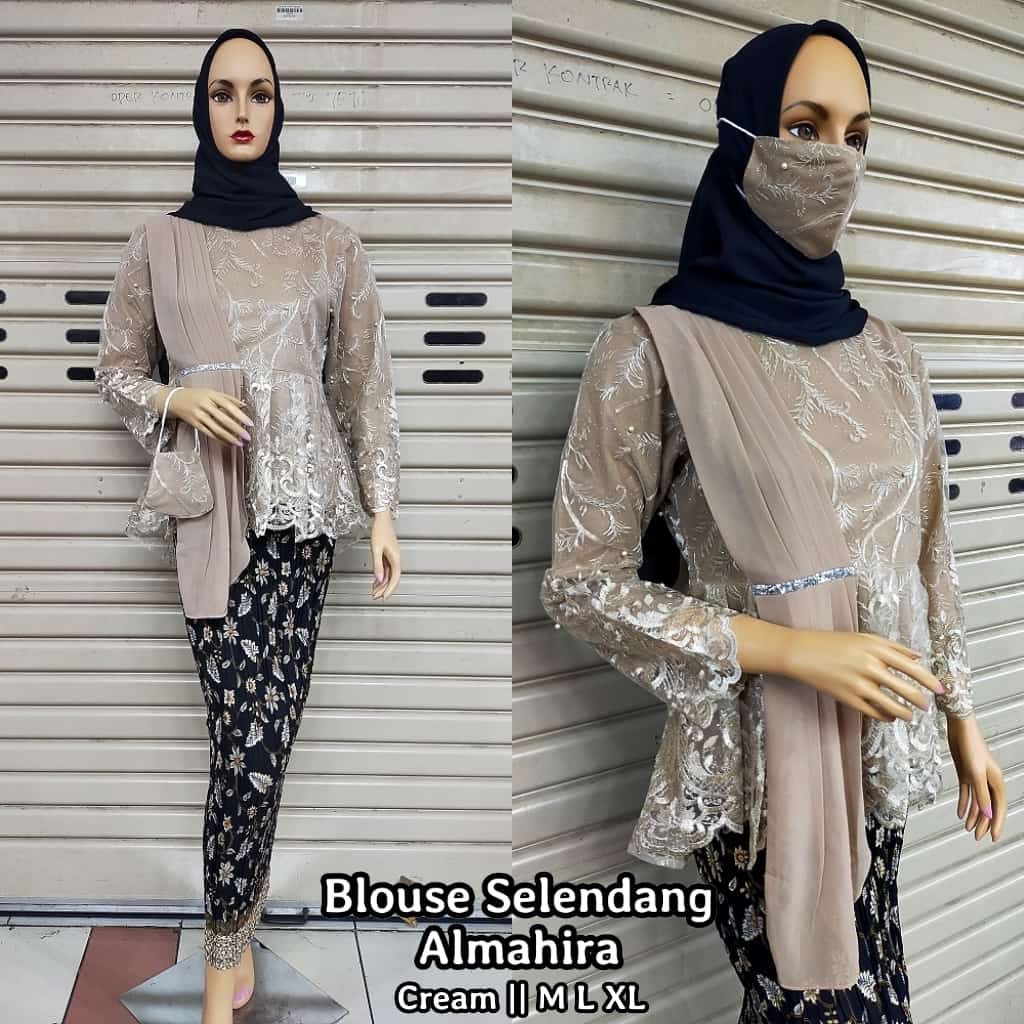 COD √ SETELAN KEBAYA MODERN SELENDANG/KEBAYA WISUDA/KEBAYA BRUKAT/BAJU KEBAYA MODERN/KEBAYA MUSLIM/ATASAN KEBAYA MODERN/ATASAN KEBAYA BRUKAT/AURORA SELENDANG/KEBAYA LAMARAN/KEBAYA AKAD/KEBAYA BY KIRANAOL-4