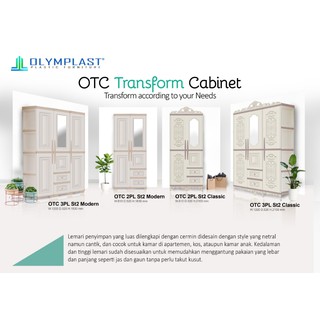Lemari Plastik Lemari Pakaian 3 Pintu Olymplast OTC 3PL Lemari Plastik Lemari Pakaian 3 Pintu Olymplast OTC 3PL
