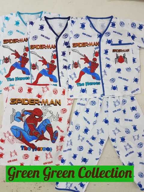 Piyama katun spiderman new