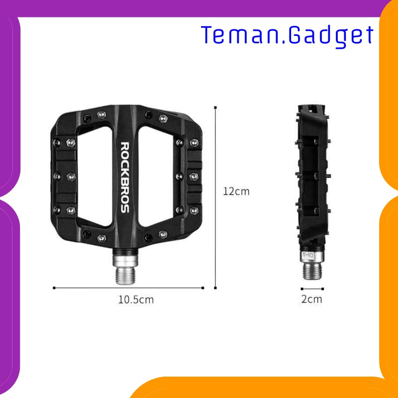 TG-IB751 ROCKBROS PEDAL SEPEDA MTB MOUNTAIN ALUMINIUM ALLOY NON SLIP- JT201