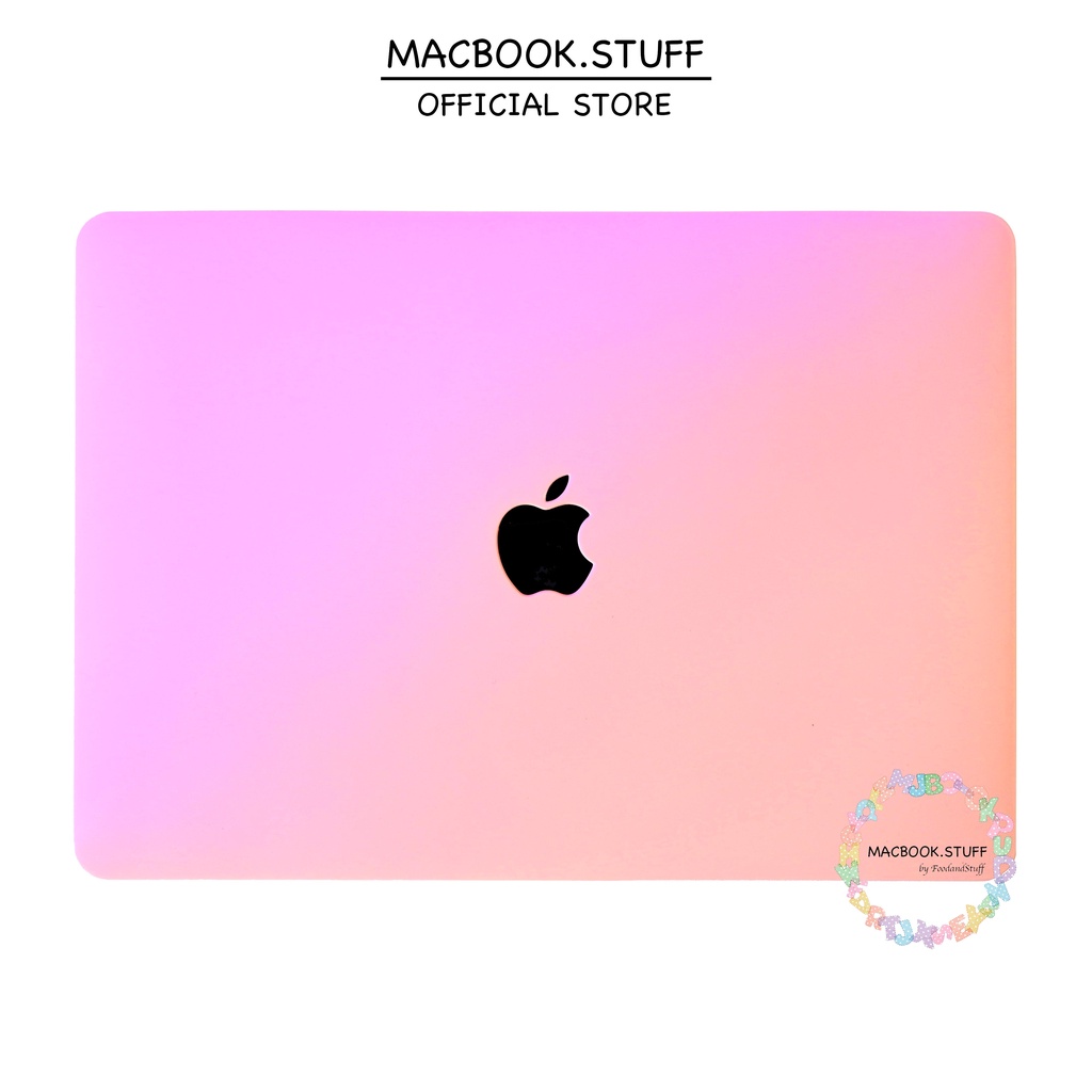 CASE MACBOOK GRADASI PASTEL LAVENDER-PINK NEW AIR PRO RETINA 11 12 13 14 15 16 INCH NON /  WITH CD ROOM / TOUCHBAR / TOUCH ID / M1 M2 2020 2021 2022