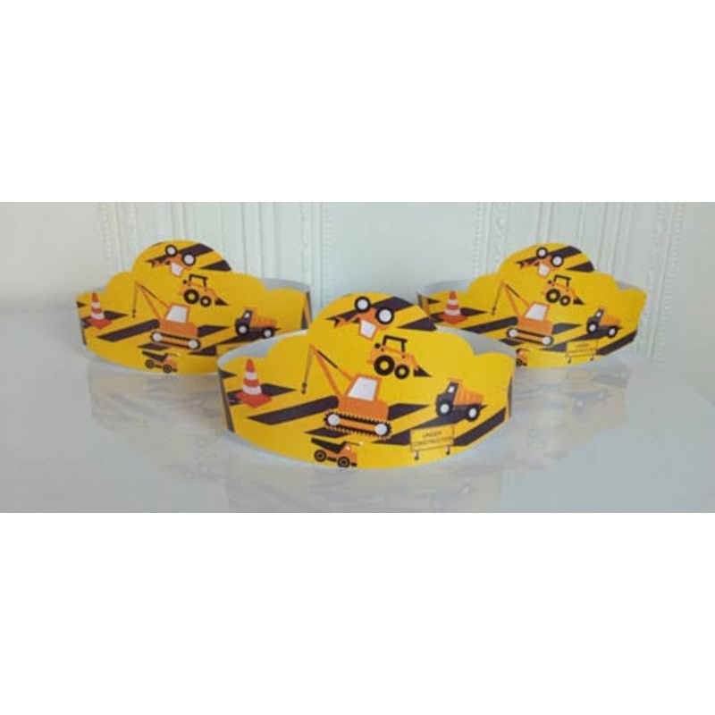 TOPI ULTAH TEMA EXCAVATOR