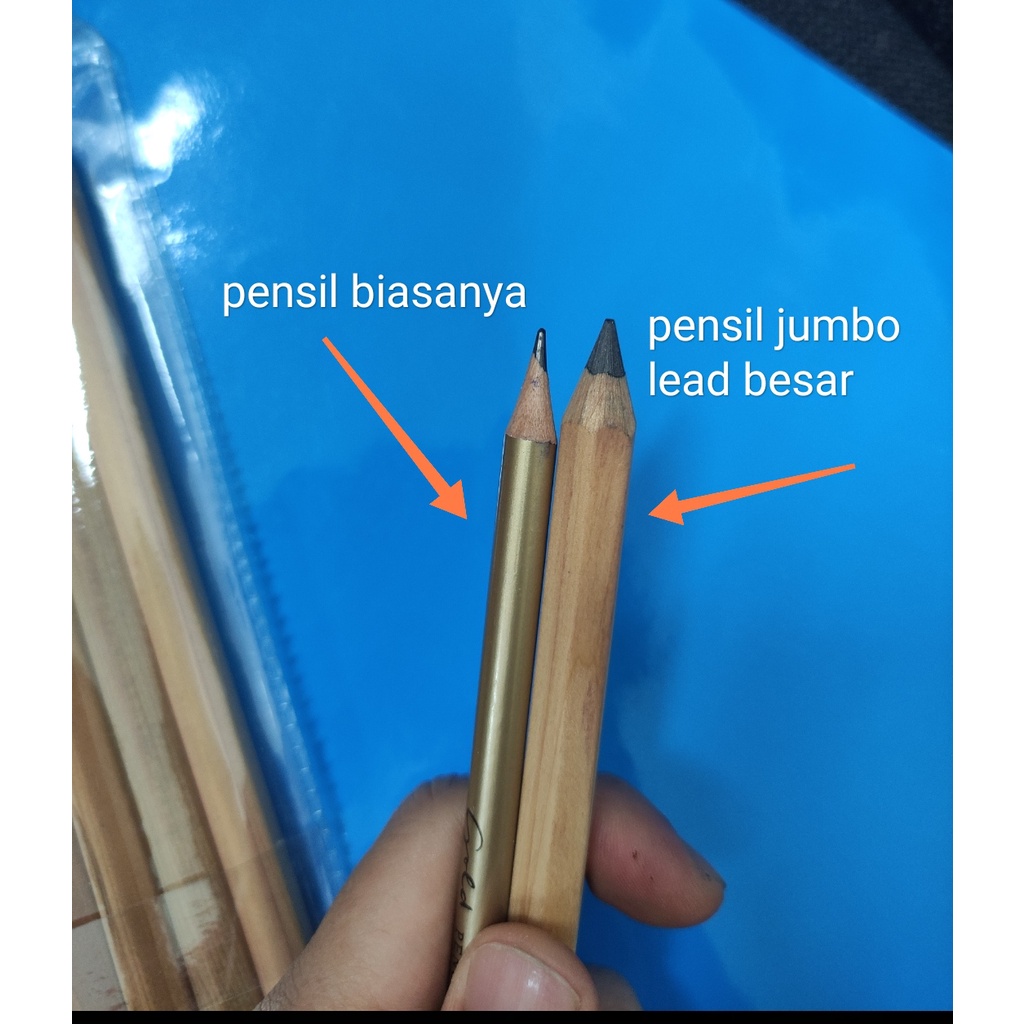 

pensil hexagonal satuan segi enam jumbo sisa export kualitas diatas giotto ferby