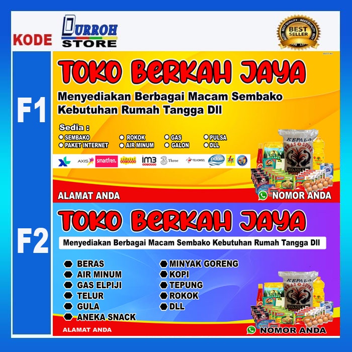 Spanduk / Banner Toko Kelontong / Sembako #2