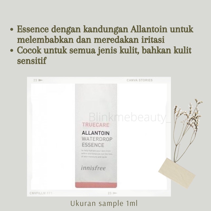 INNISFREE TRUECARE ALLANTOIN WATERDROP ESSENCE - SAMPLE 1ML