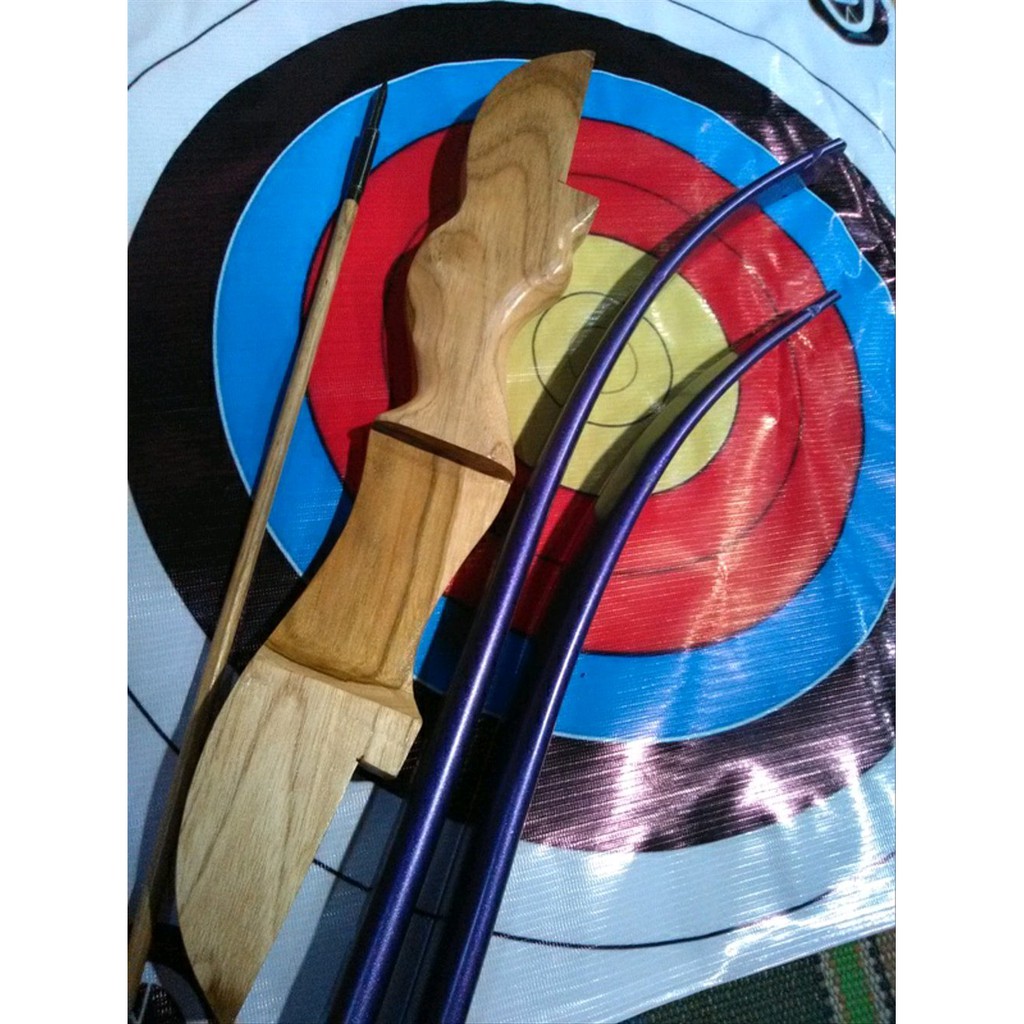 BUSUR PANAH WINGSTORY TAKEDOWN RISER JATI LIMB PVC AW