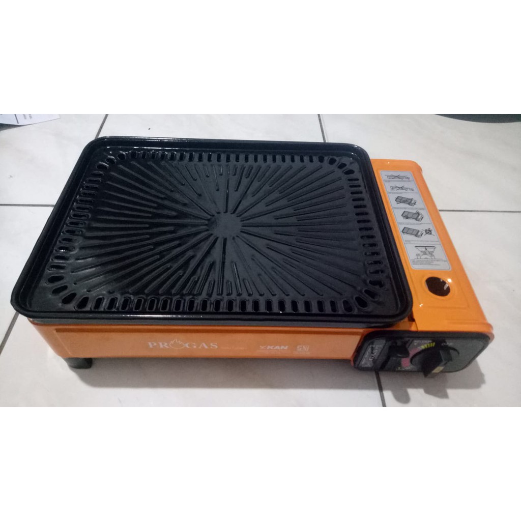 Kompor Gas Portable 2 in 1 PROGAS Panggangan BBQ