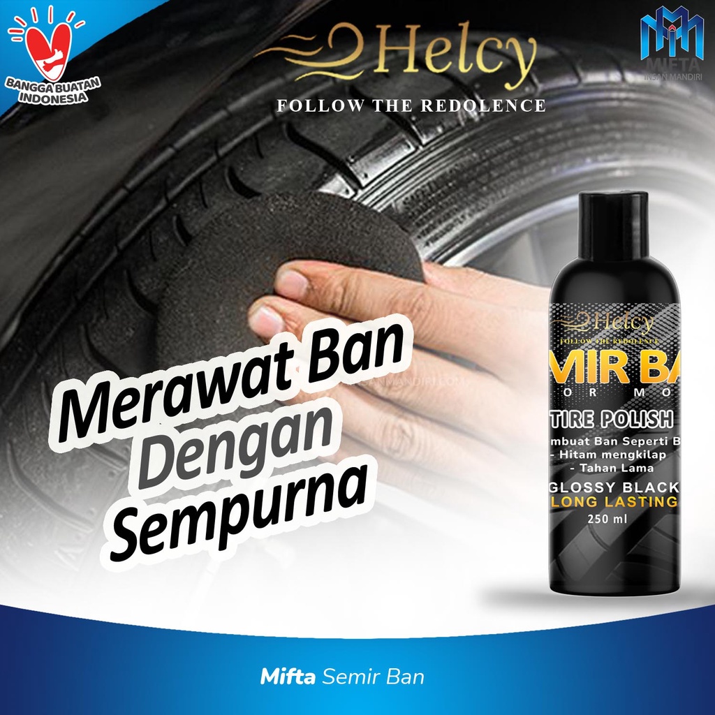 HELCY TIRE GEL KEMASAN REFILL / TIRE DRESSING / TIRE BLACK SHINE