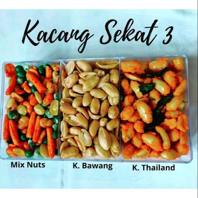 

Kacang 3 sekat/rasa