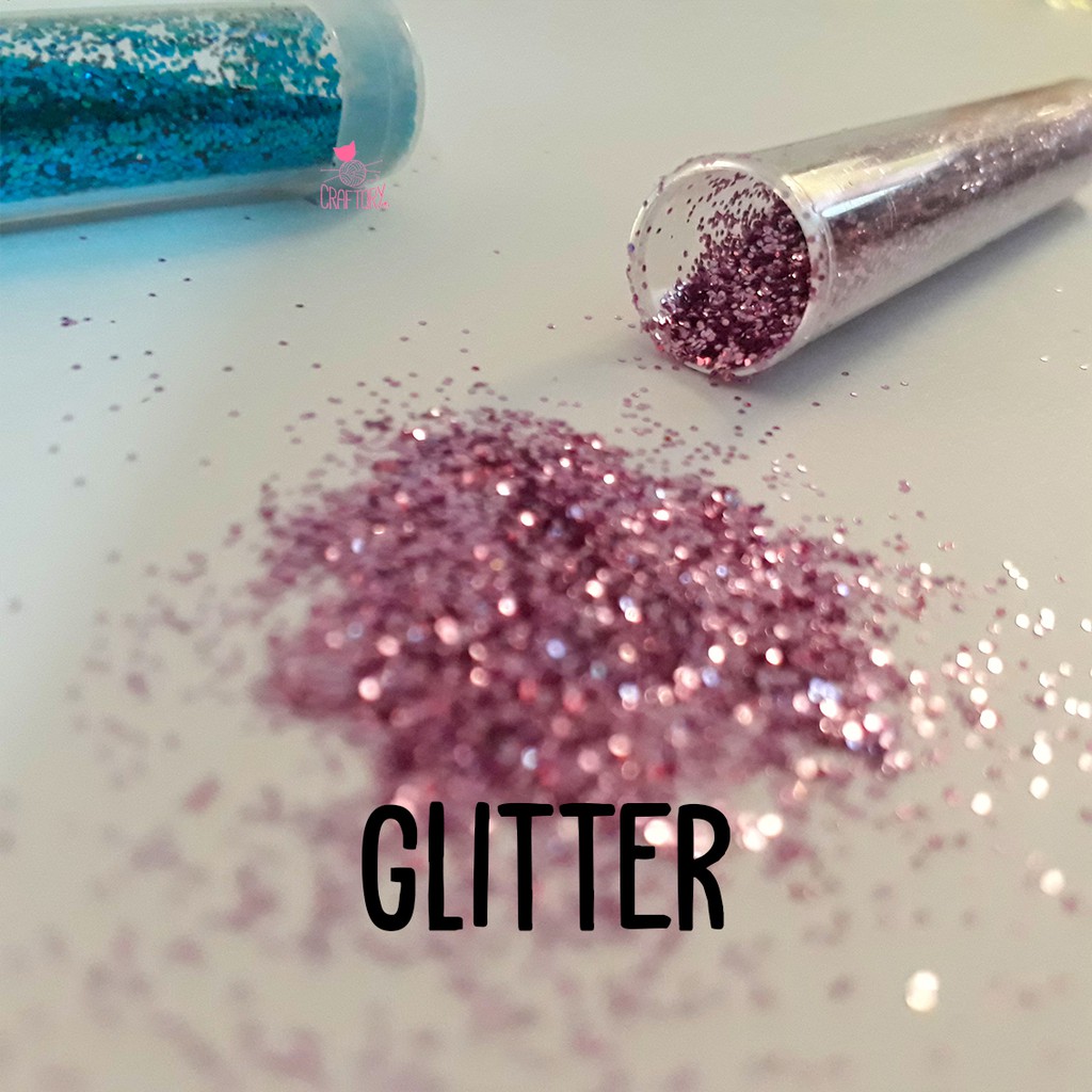 Glitter Motif / Gliter Bubuk / Bintang / Basic / Florence / Neon / Fluorescent Craft