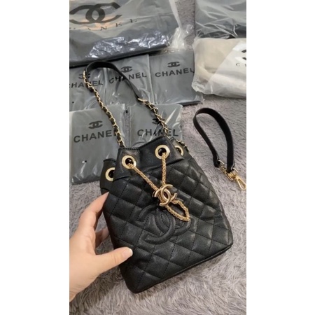 tas chanel original selempang leather