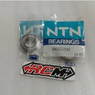 BALL BEARING LAHER LAKER BANTALAN RODA UK 6902 ZZ TUTUP BESI KIRI KANAN ORI ORIGINAL NTN ASLI JAPAN