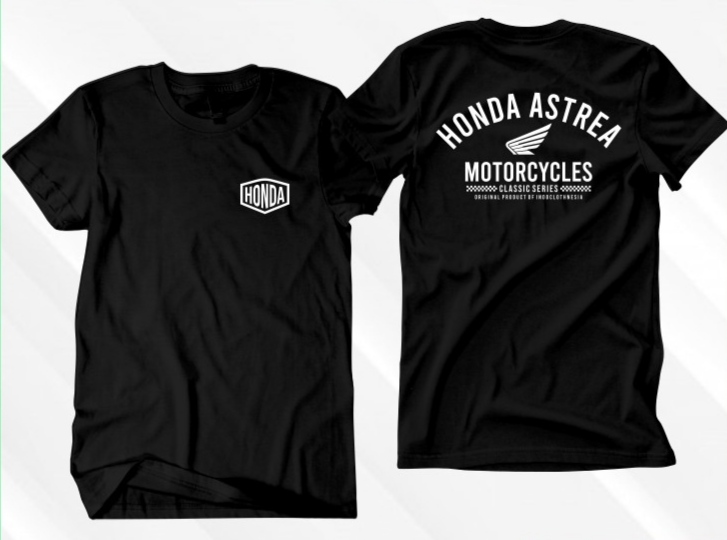 T-SHIRT KAOS MOTOR HONDA ASTREA / BAJU HONDA ASTREA