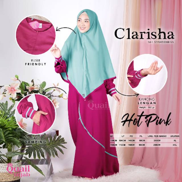 Clarisha set Gamis QuaiL Hijab