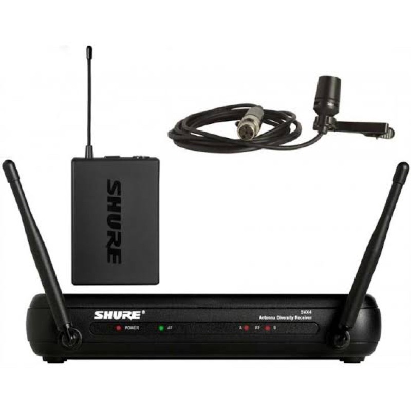mic wireless shure svx 14 cvl original . mic wireless clip on shure jepit svx 14 original