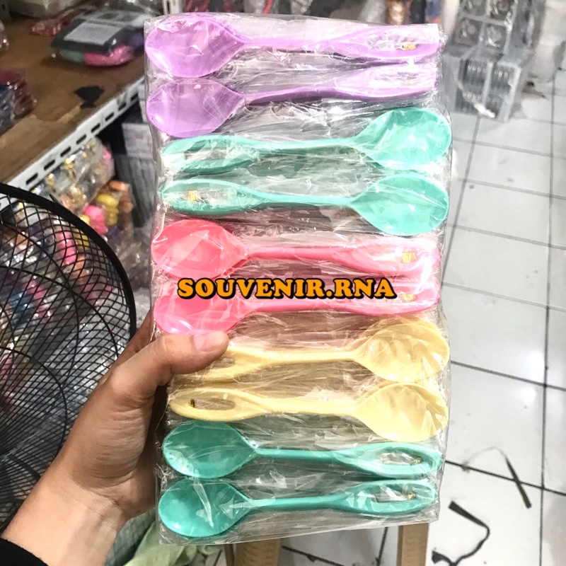 Souvenir Sendok Teh jus mini Kemasan Plastik