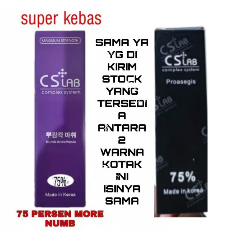 CSLAB 75 PERSEN korea anastesi Fast Numbing Cream Tattoo sulam alis d