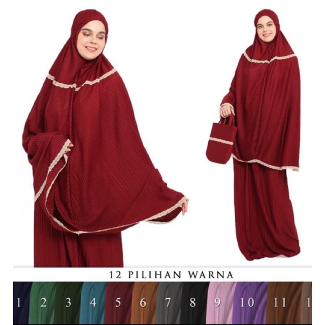 Mukena Plisket Lamia