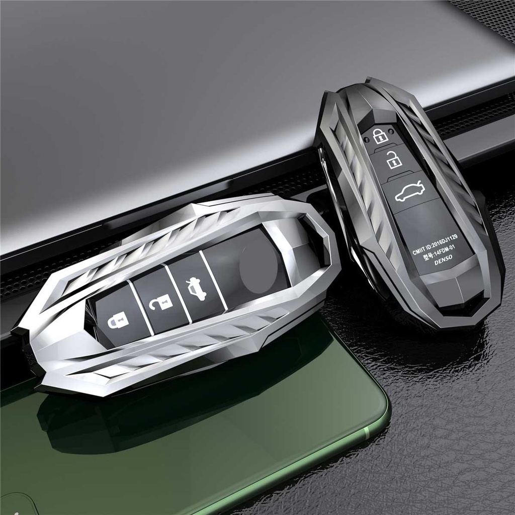 Zinc Alloy Mobil Remote Kunci Cover Case untuk Toyota Avanza Rush Kijiang Innova Calya Razie Yaris Aksesoris