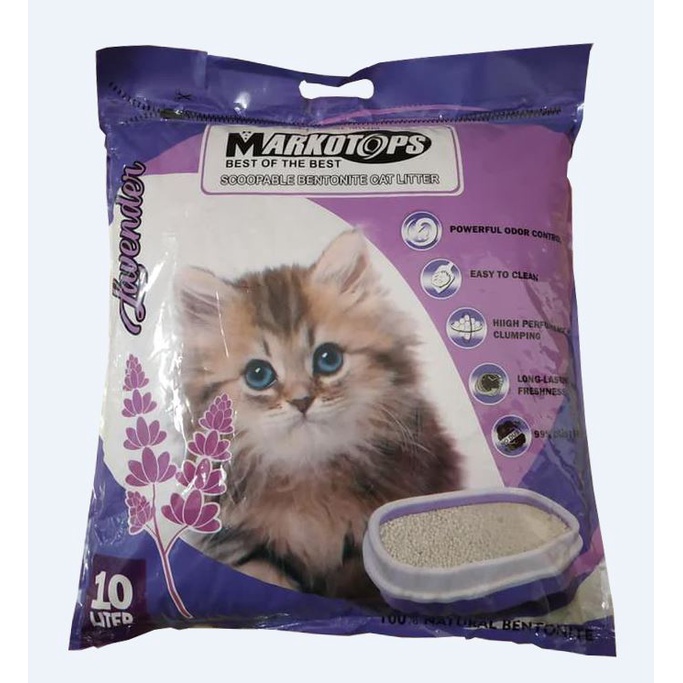 Pasir Kucing Gumpal Wangi Markotop 10Liter Cat Litter Clumping all varian