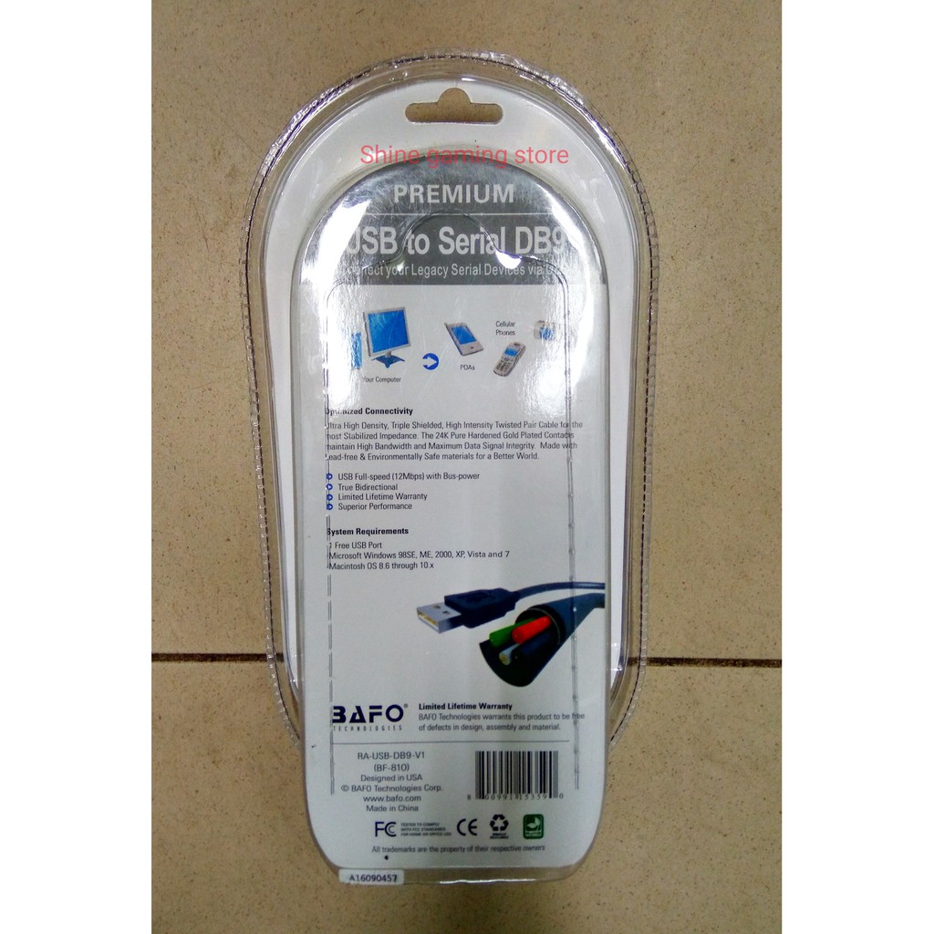 Bafo Kabel USB To Serial DB9 Cable