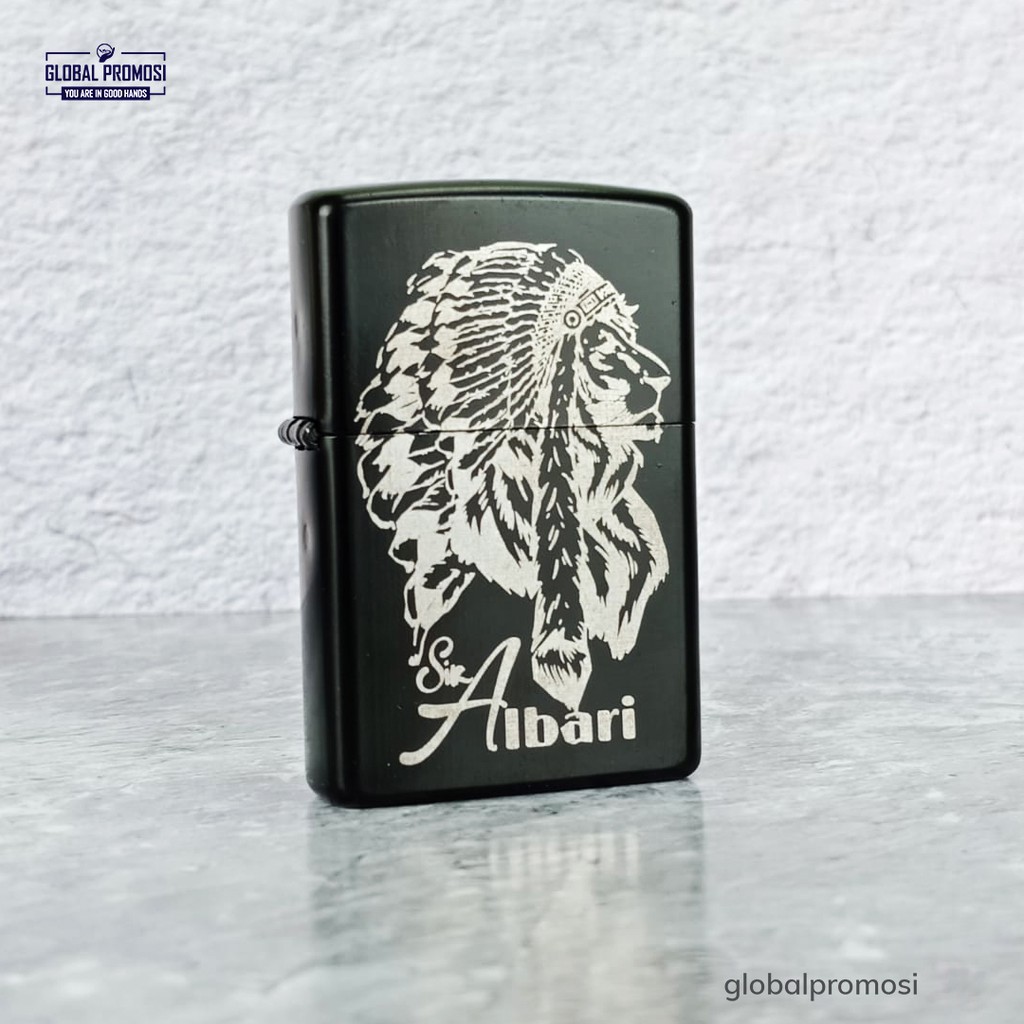 Zippo Custom Laser Grafir Souvenir Cetak Nama Logo Design Bebas Suka2