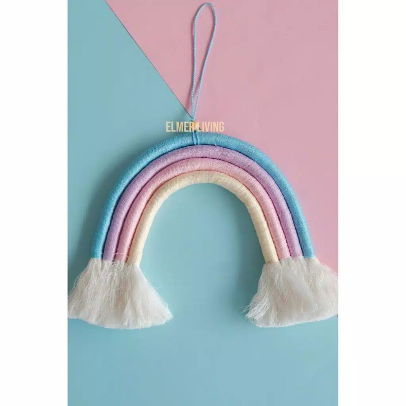 Custom Macrame Rainbow / Hiasan Dinding Macrame Pelangi / Rainbow Wall Decor