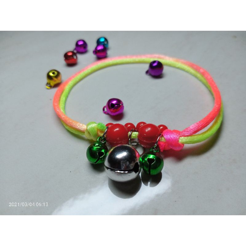 kalung kucing lonceng 3300 (2lonceng 8mm 1 lonceng 10mm)