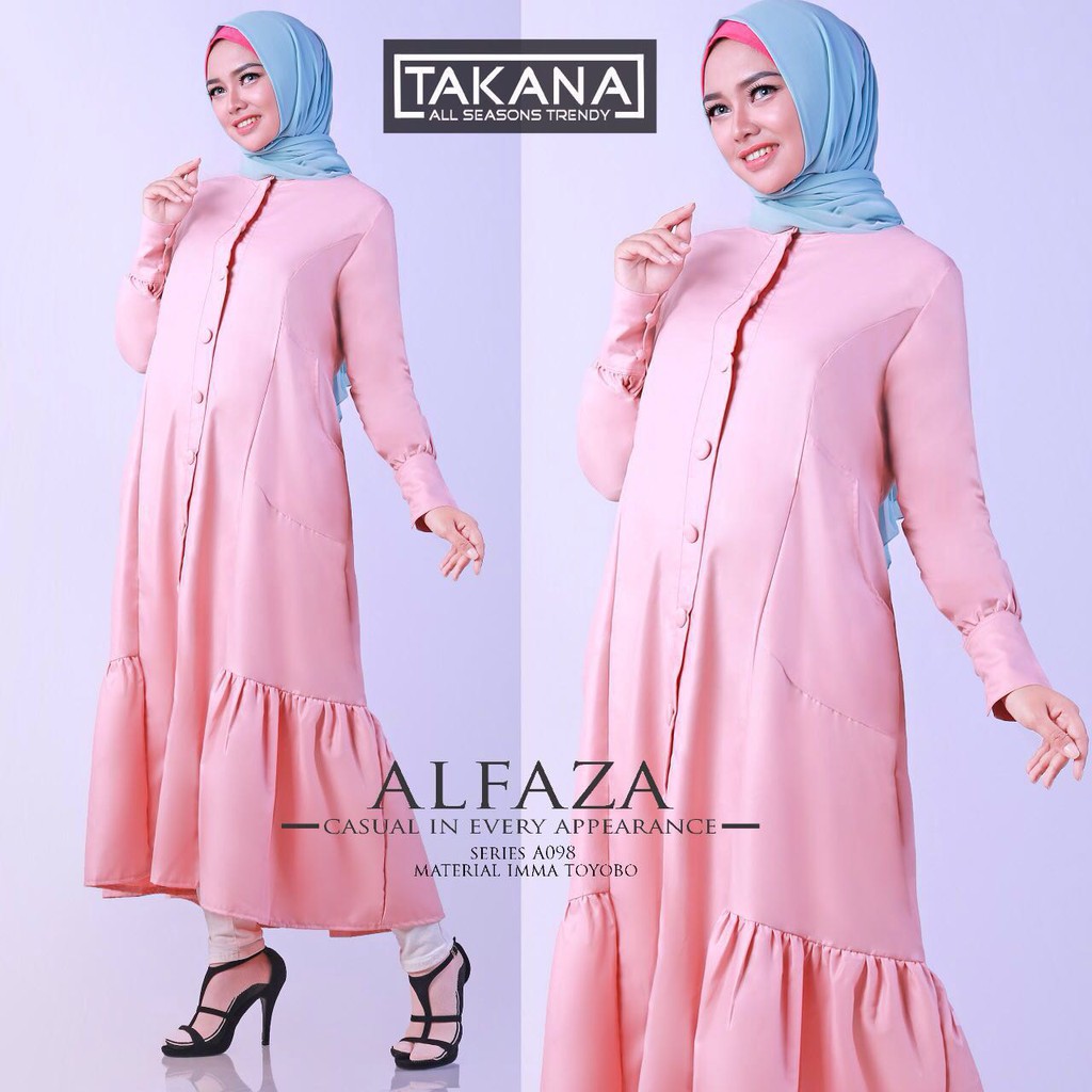 GAMIS MODERN TUNIK AL FAZAH BY BALIMO(MODEL E)