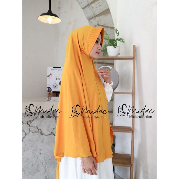 (Original Fani Hijab) Hijab Instan Khimar Jumbo Jersey - Hijab Syar'i Jumbo Polos