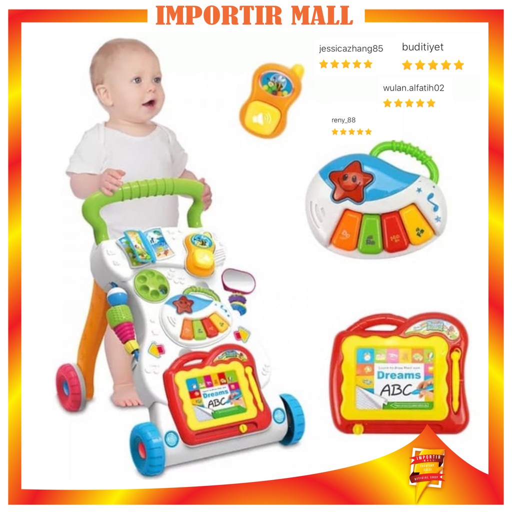 AA050 Mainan  Dorong Bayi  Baby Walker Push Troli  Alat Bantu 