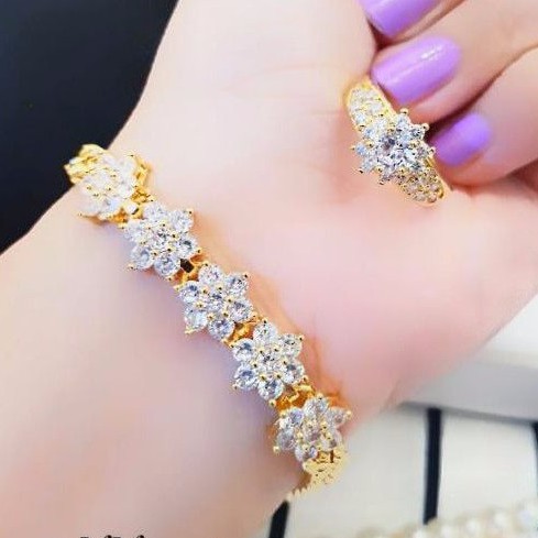 Xuping Gelang dan Cincin Permata