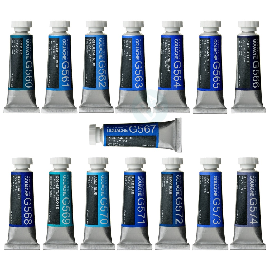 

Holbein Artists' BLUE Gouache Paint 15ml