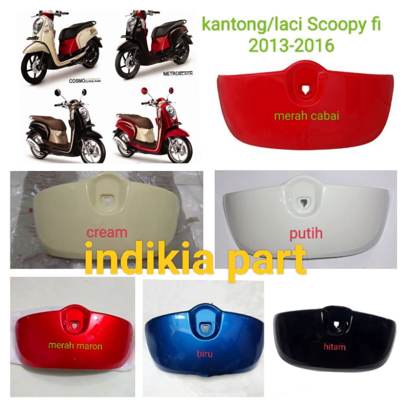 Dasbor Kantong laci scoopy fi 2013 2014 2015 2016 semua warna