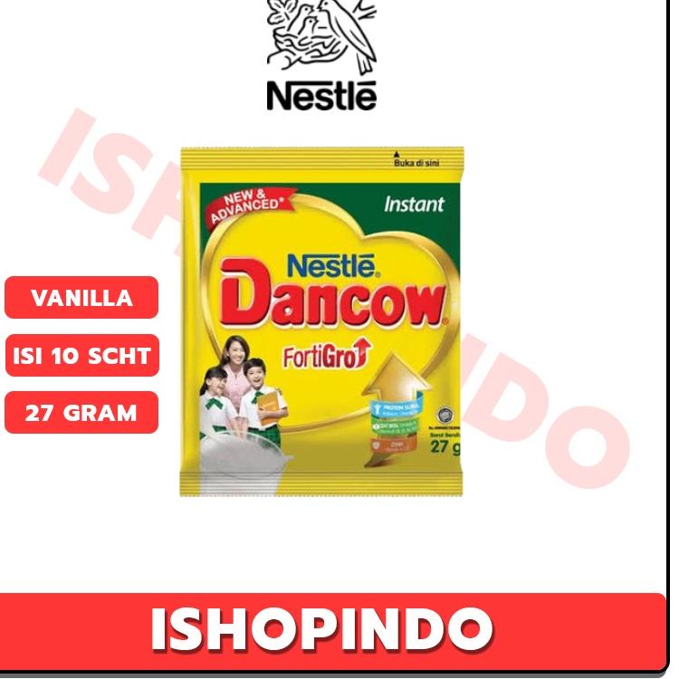 

[PROMO VLH40] DANCOW INSTANT FORTIGRO PUTIH 27 GR / COKLAT 39 GR RENCENG (ISI 10 SACHET) Terlaris