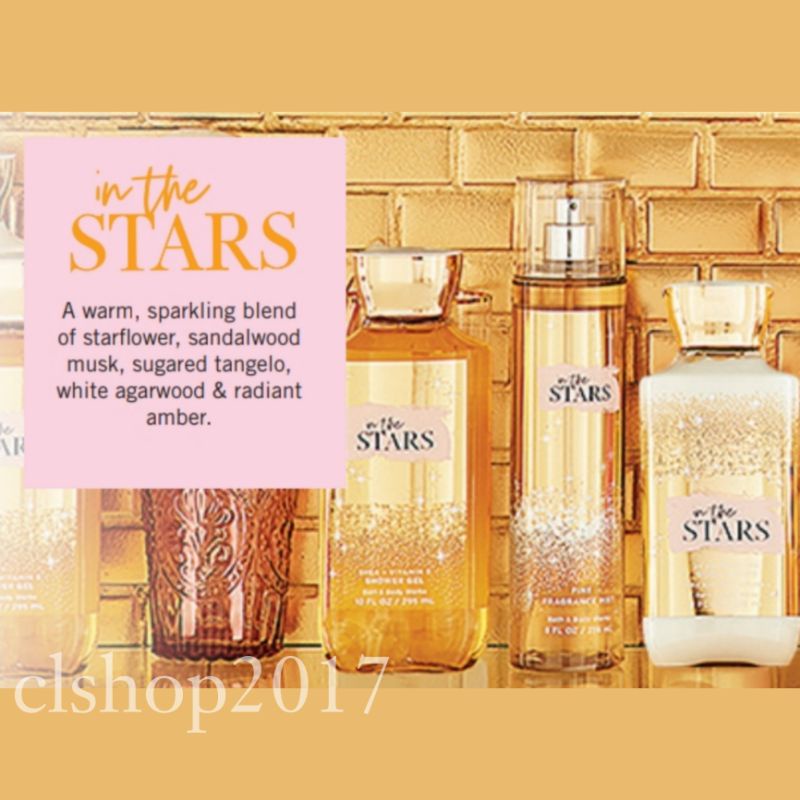 BATH &amp; BODY WORKS BBW IN THE STARS SERIES MIST LOTION SHOWER GEL BODY CREAM HAND CREAM SHOWER GEL BODY CREAM LOTION MIST WASH WALLFLOWER ROOMSPRAY SCENTPORTABLE GENTLE GEL DEEP CLEANSING GENTLE FOAMING CREAMY LUXE