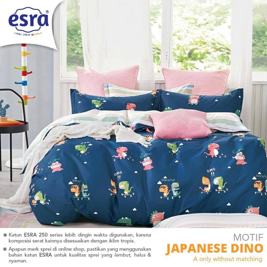 Bedcover & Sprei Premium Katun ESRA Motif Japanese Dino