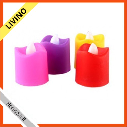 ELEKTRIK LILIN PLUS 5CM LED BATERAILilin Elektrik Lilin Tahun Ulang api tanpa menyala mini warna LIV