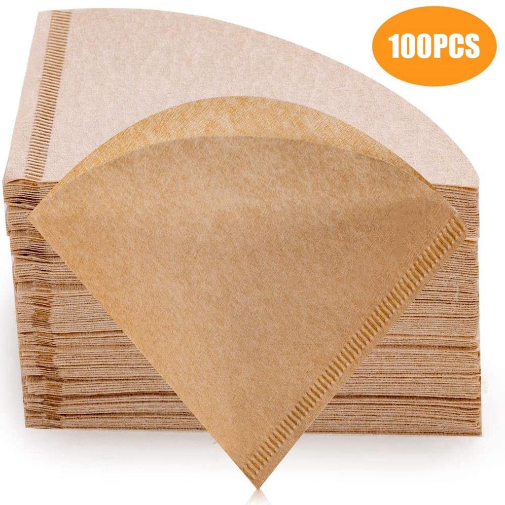 QUINTON Coffee Filter Paper Espresso Untuk Dripper Coffee Size 02alat Drip