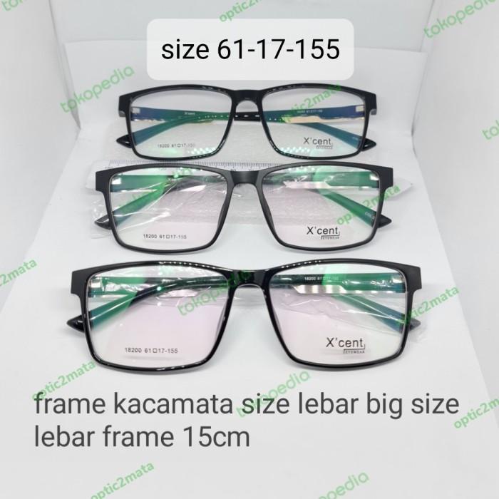 Frame Kacamata SIZE LEBAR X'CENT 18200 61-17-155 big size elastis flex