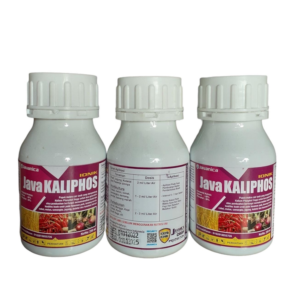 Java Kaliphos 250ml Pupuk Kalium Phosphat Cair Ionik 100% Original Kalium 68% &amp; Phosphat 30%