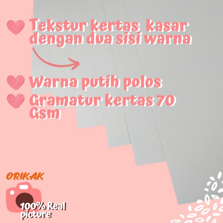 

Kertas HVS Polos 80 gsm Qto ORIGINAL ON SALE