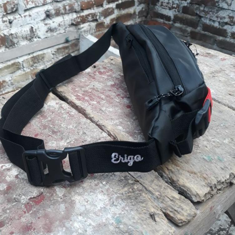 [PRODUK P60P0] Tas Selempang Waistbag Pria ERIGO ORIGINAL Waterproof Waist Bag Pria Anti Air Anti So