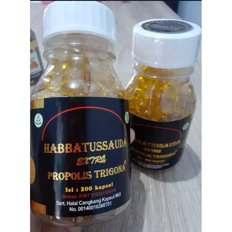 Trigona Propolis Habbatussauda Extra Propolis 60 , 100 dan 200 kapsul