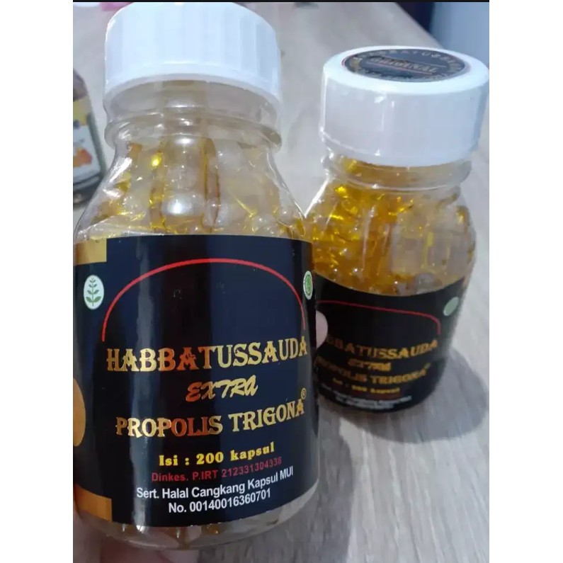 Habbatussauda Extra Propolis 60 , 100 dan 200 kapsul