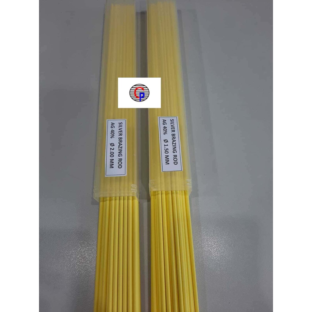 KAWAT LAS PERAK (SILVER BRAZING ROD) 40% KUNING diameter 1,5 mm