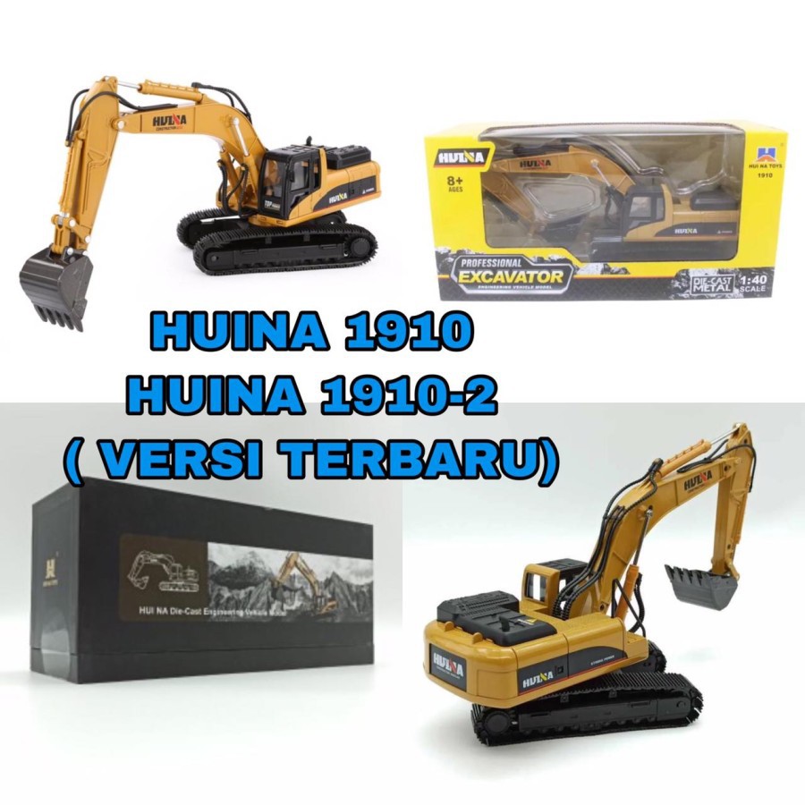 Huina 1910 1910-2 Diecast Excavator Scale 1:40 Die-cast Metal 1910 - 2